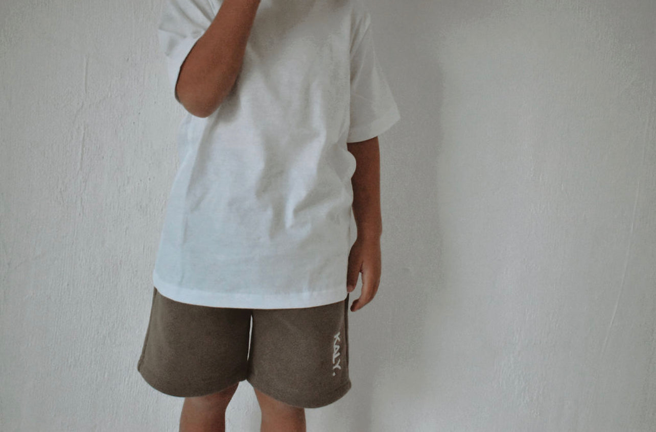 Kids Staple Fleece Shorts - Khaki