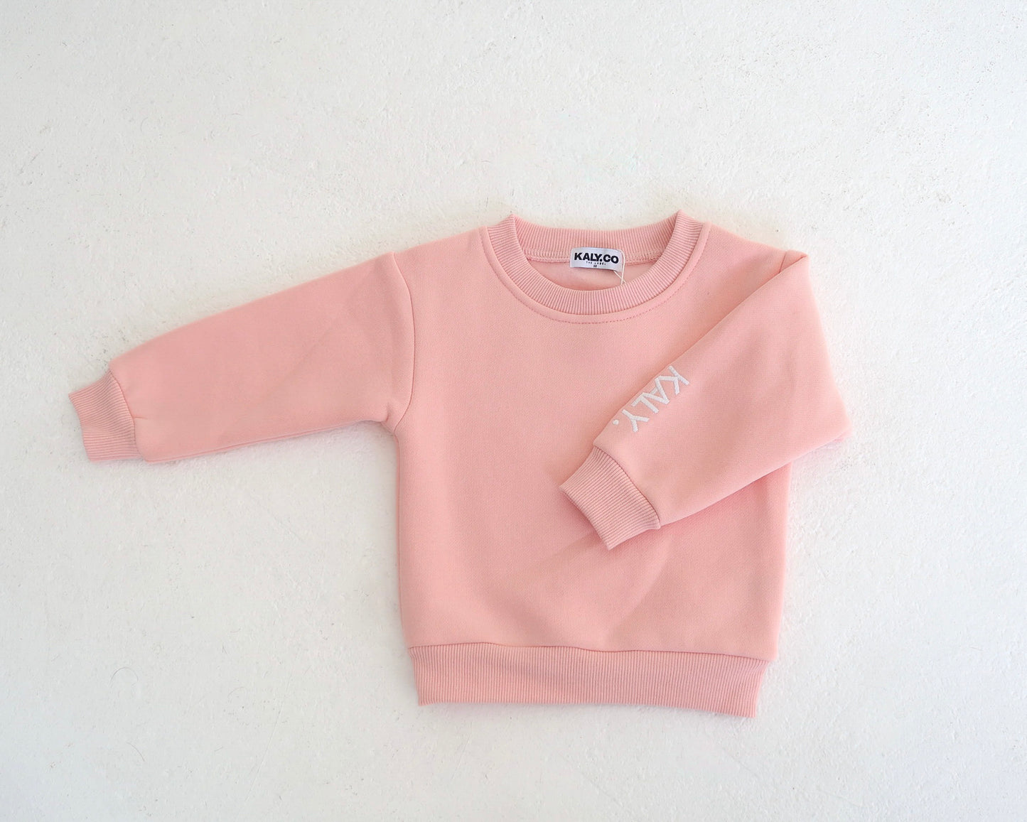 Kids Staple Fleece Jumper - Pink