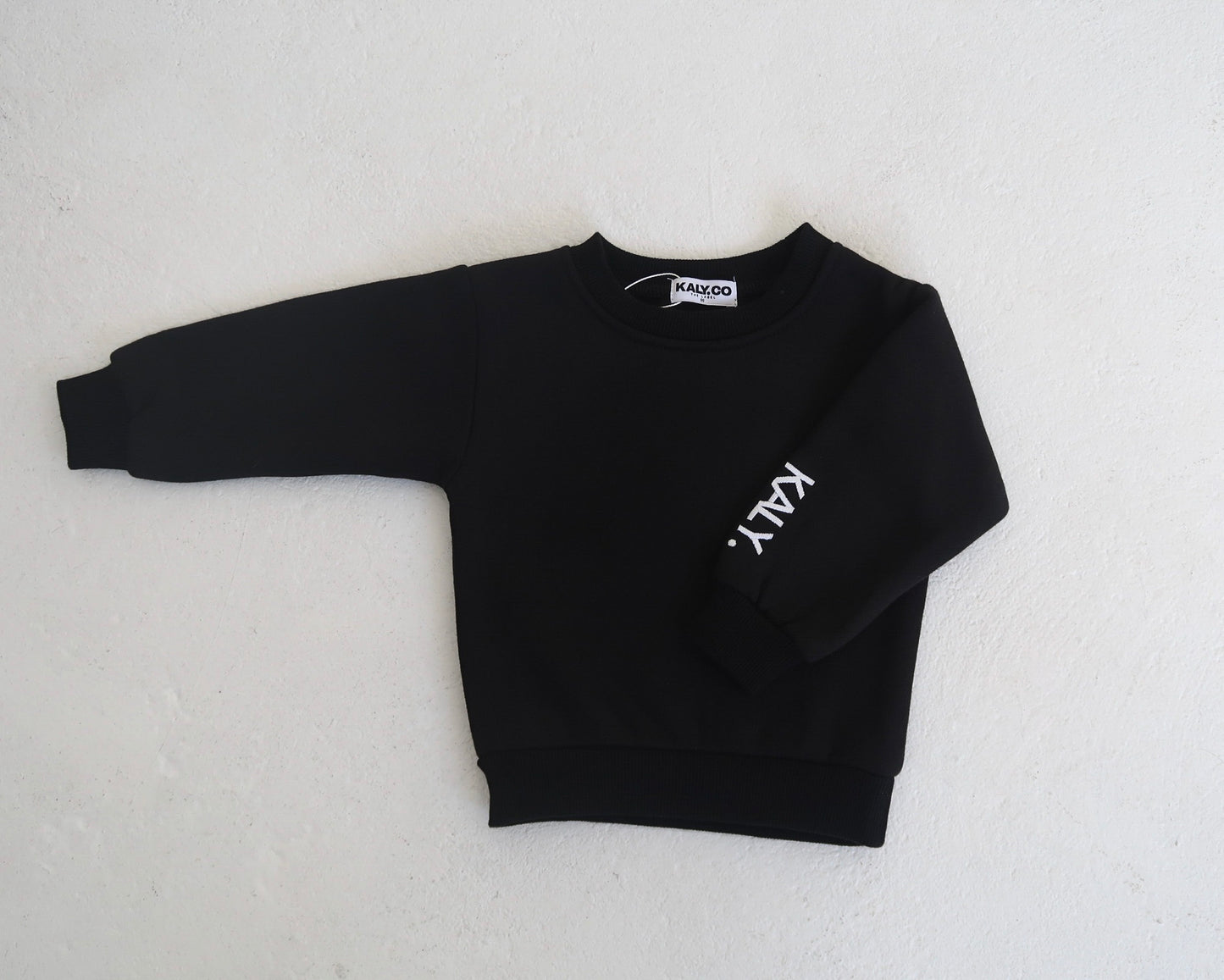 Kids Staple Fleece Jumper - Black