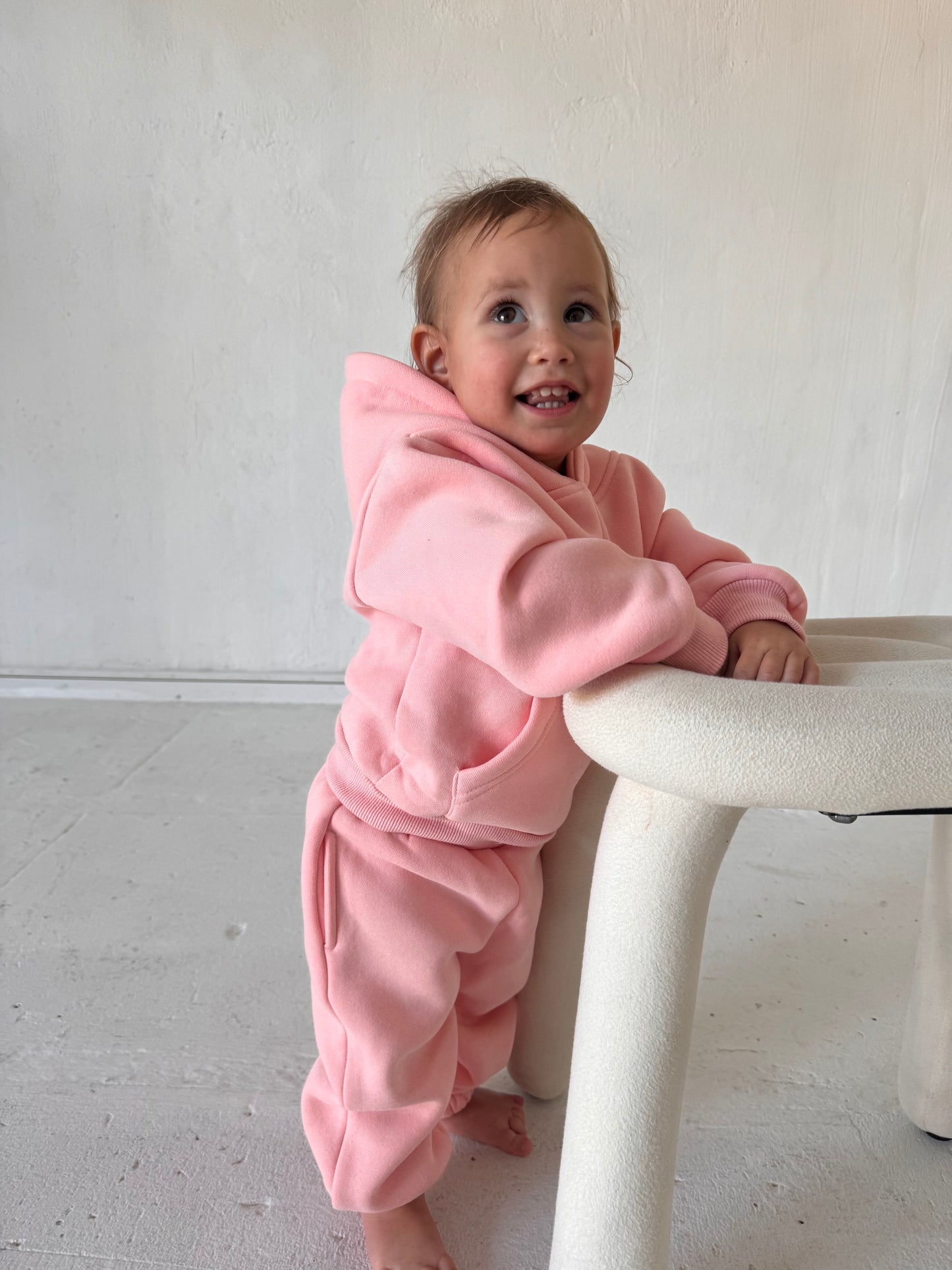 Kids Staple Fleece Hoodie - Pink