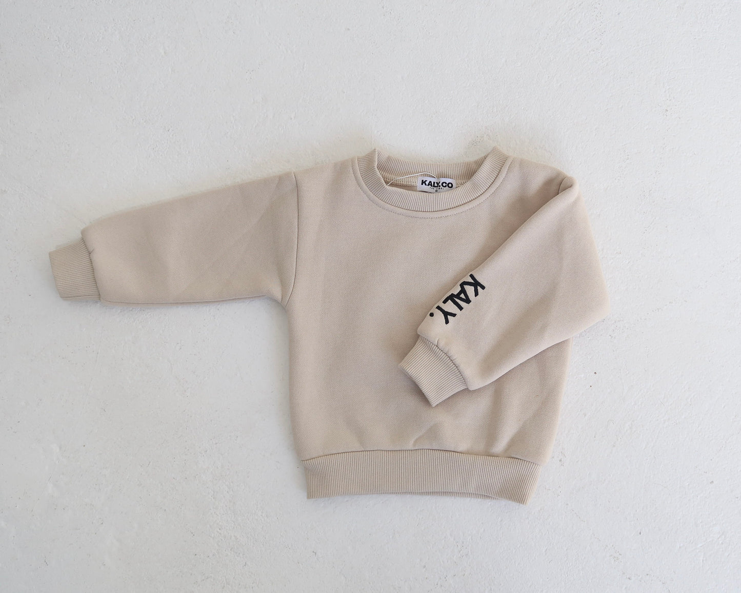 Kids Staple Fleece Jumper - Beige