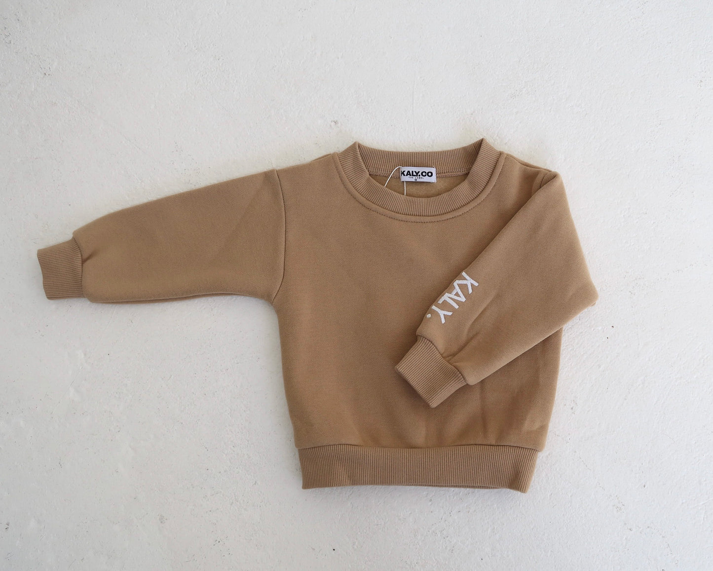 Kids Staple Fleece Jumper - Tan