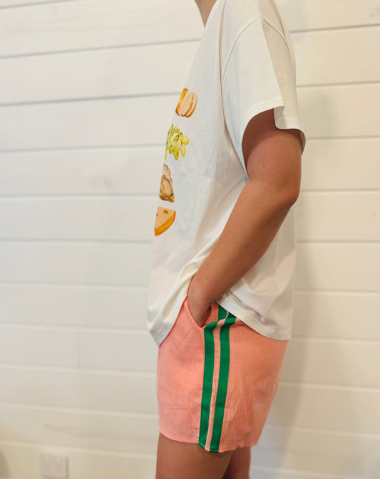 Pink / Green Racer Shorts - By Frankie