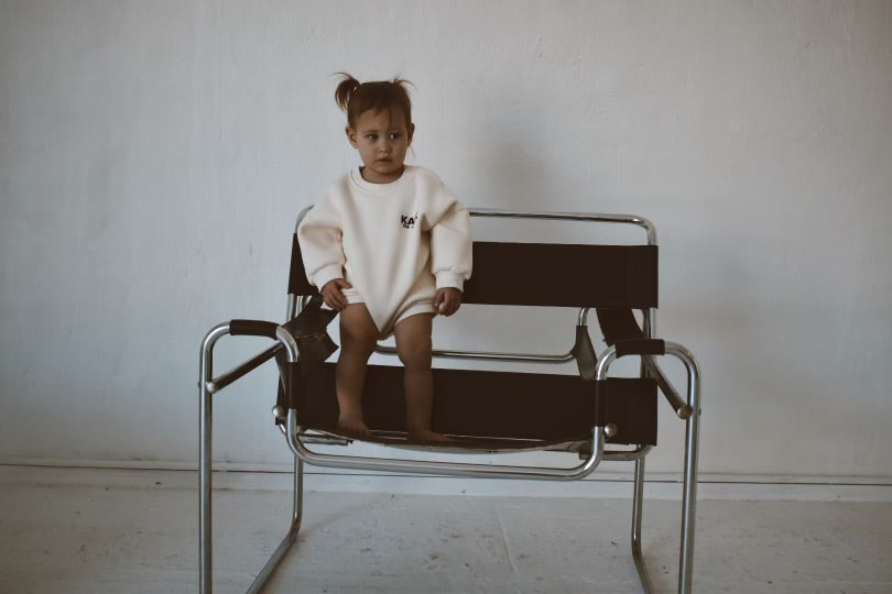 Fleece Romper - Off White