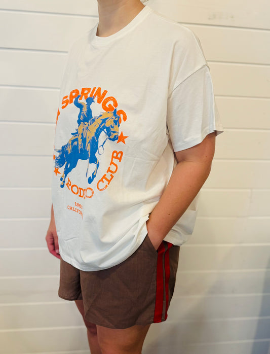 Brown / Red Racer Shorts - By Frankie