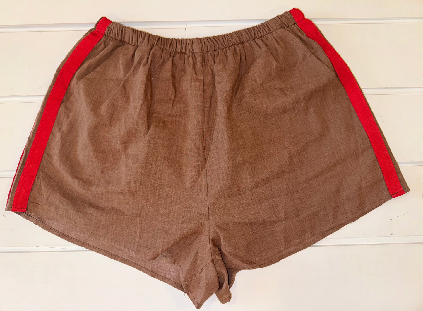 Brown / Red Racer Shorts - By Frankie