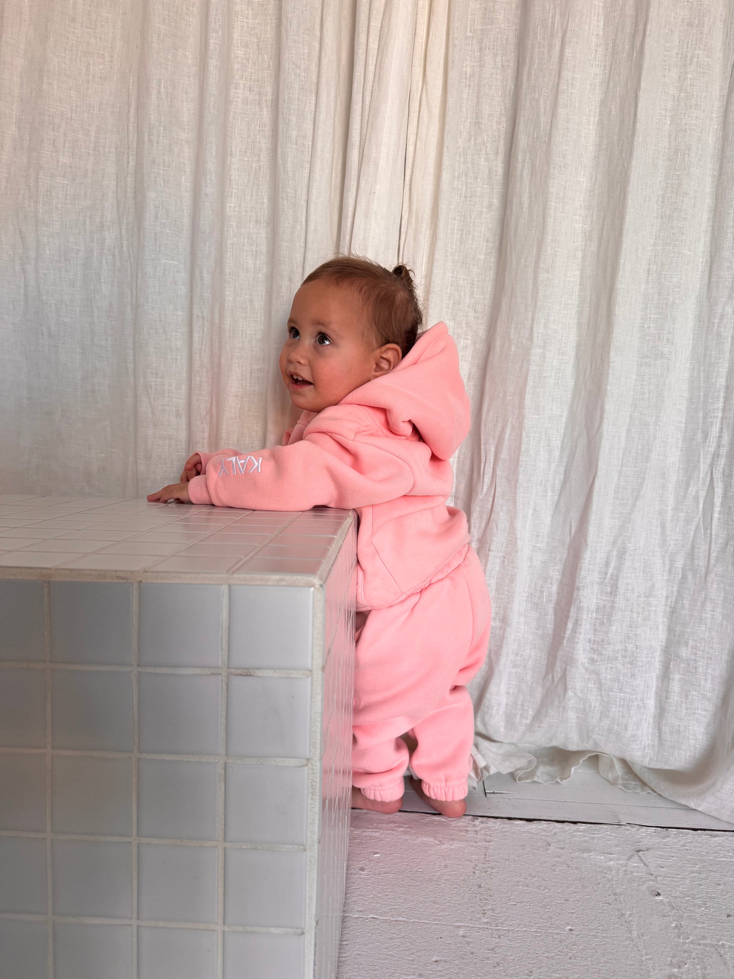 Kids Staple Fleece Hoodie - Pink