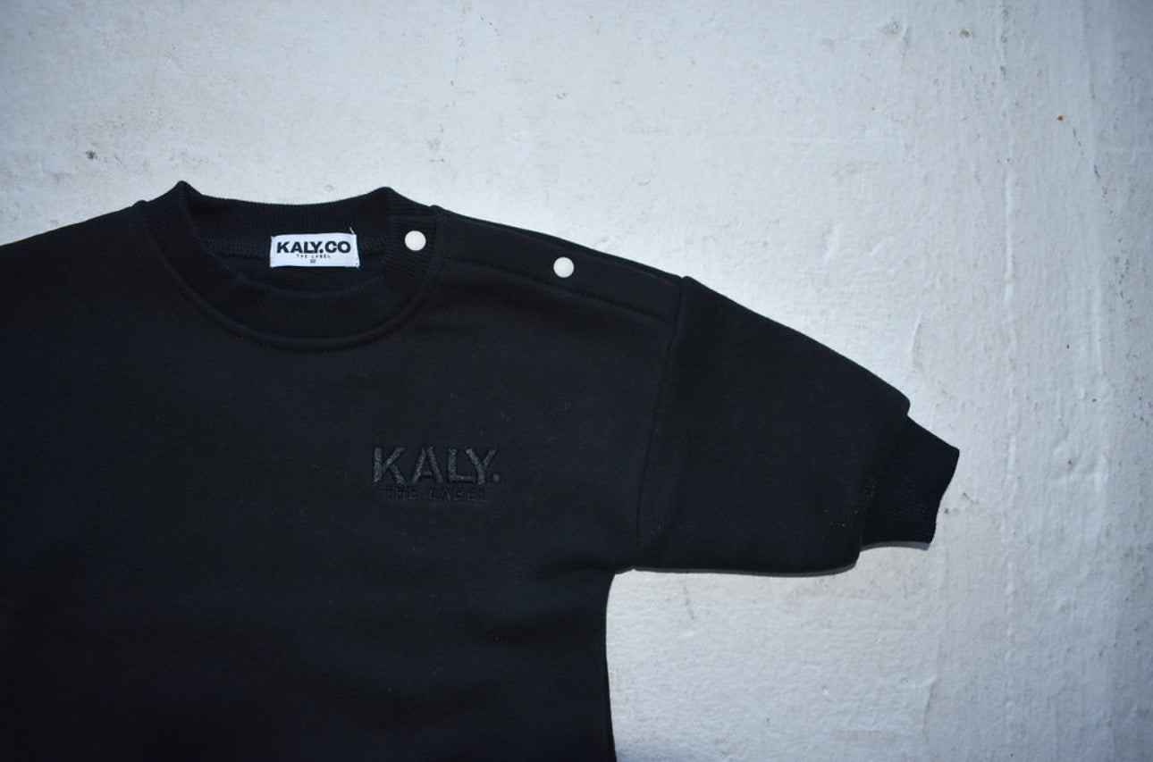 Fleece Romper - Black